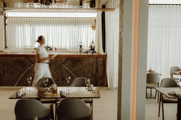Maria restaurant – big, bright and airy.