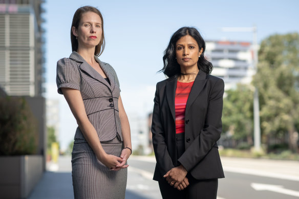 Psychiatrist Dr Christina Matthews and Dr Pramudie Gunaratne, NSW chair of the Australian and New Zealand College of Psychiatrists.