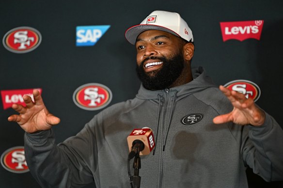 Niners linesman Trent Williams on Tuesday.