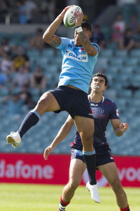 Pressure: the Waratahs used Israel Folau's prowess in the air.
