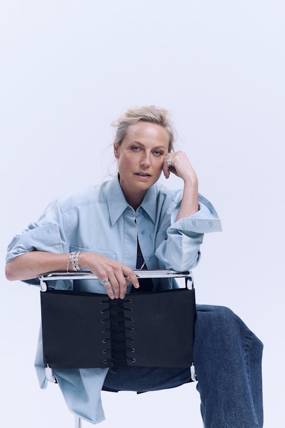 Jac + Jack shirt. Citizens of Humanity jeans, from Jac + Jack.