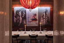 Eleven Barrck, Sydney: Designers Pascale Gomes-McNabb and Chris Grinham have brought the massive height of the room down to a human scale by making it clubby and comfortable.