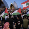 Police review finds no evidence ‘gas the Jews’ phrase chanted at Sydney Opera House protest