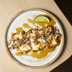 Agave grilled haloumi. 