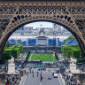 Grandstand with a view ... Eiffel Tower Stadium.