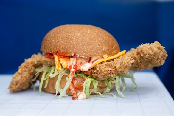 Kosta’s schnitty sandwich will be among the highlights of their new Brisbane outlet.
