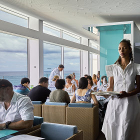Inside the Bondi restaurant.
