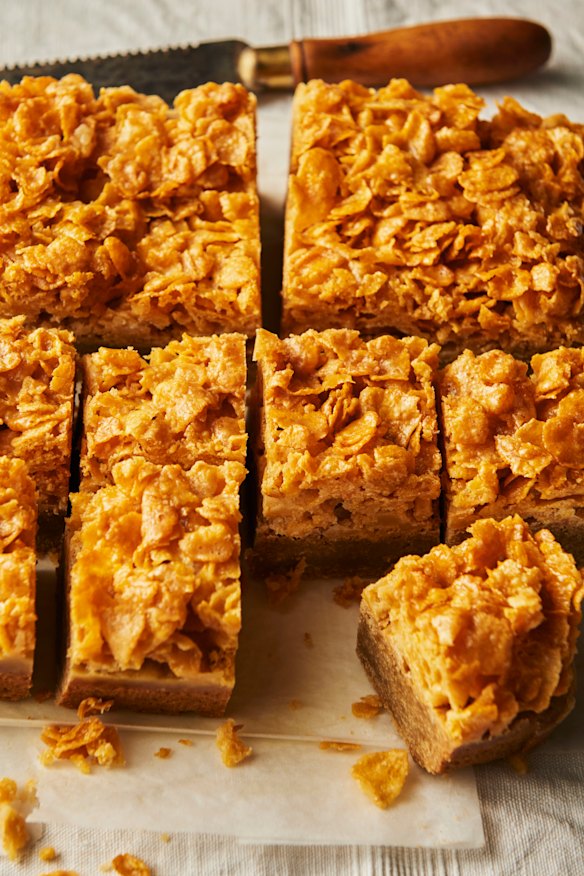 The bake stall standby gets a layer of cookie dough at the bottom.