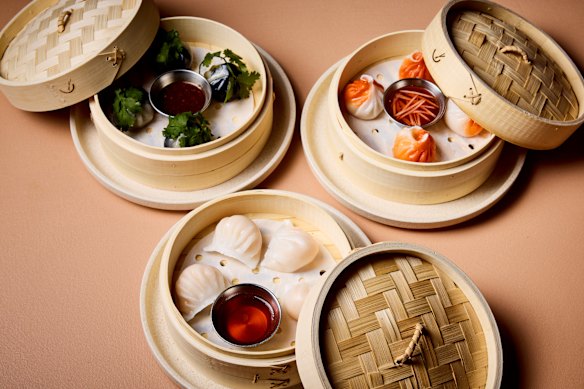 Dumplings group – mushroom, lobster, prawn.