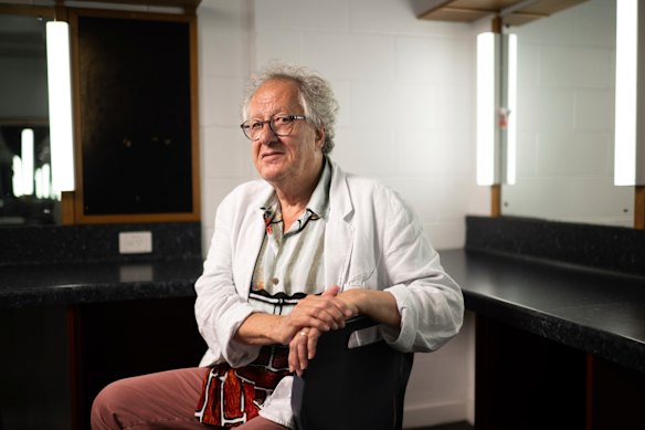 Academy-Award winning actor Geoffrey Rush is photographed on the sidelines of the AACTA awards.