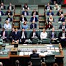 The reshuffled opposition benches following Sussan Ley’s removal.