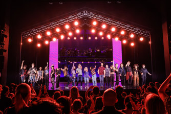 The cast of Jagged Little Pill in Sydney. 