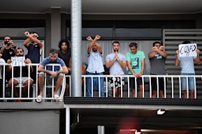 The men claim they cannot maintain adequate social distancing due to their living conditions.