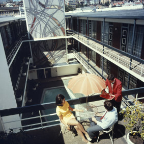 Glory days: Woolloomooloo's Astor Motel in 1964 is one of the images to be featured in Tim Ross' upcoming photographic exhibition on motels with the National Archives of Australia.