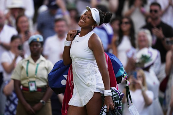 A delighted Naomi Osaka is enjoying an outstanding Wimbledon championships.