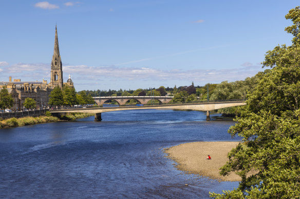 The charming city of Perth is perched beside the River Tay.