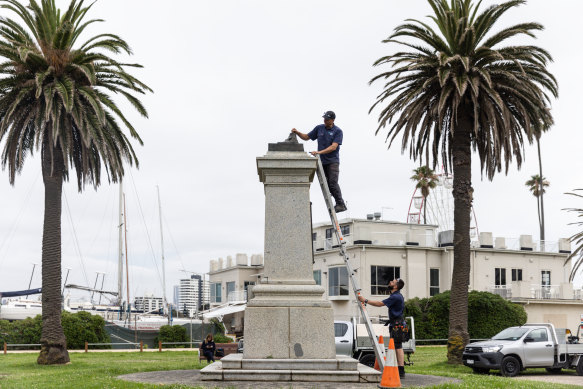 The Captain James Cook statue was defaced on the eve of Australia Day.