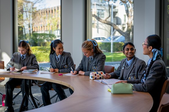 St Catherine’s intends to extend the delay to year 8 students next year.