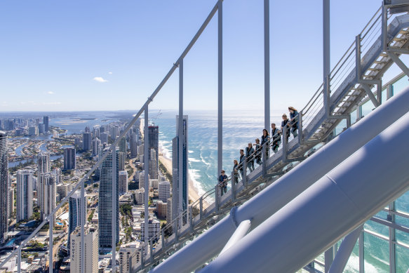 Located on the Gold Coast, Australia’s tallest building features a dizzying external climbing platform 270 metres above sea level.