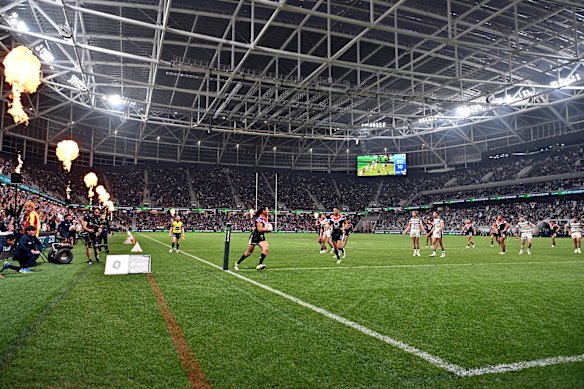 The New Zealand Warriors take on the North Queensland Cowboys at One New Zealand Stadium in Christchurch in June.