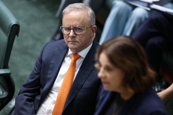 Prime Minister Anthony Albanese and Communications Minister Anika Wells.