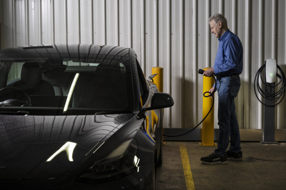 The cost of installing electric vehicle chargers in existing apartment buildings is a major hurdle.