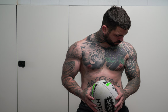 Flowing ink: Adam Reynolds began with  a back tattoo and barely stopped.