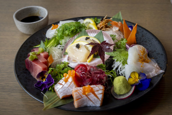 The sashimi at Robata.