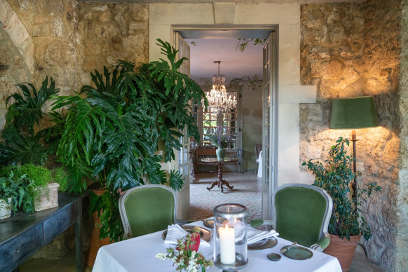 The retreat has been built around an 800 year-old- stone farmhouse.