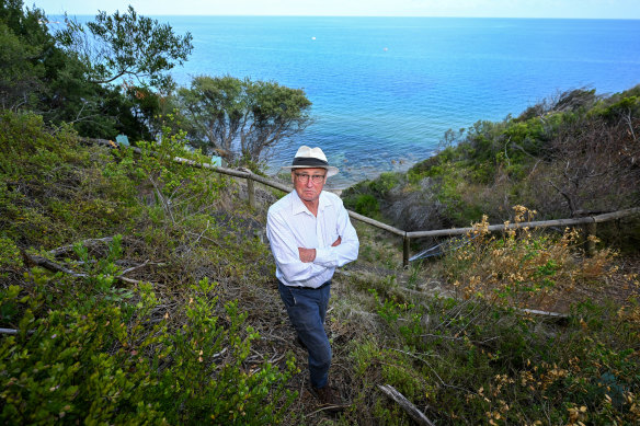 Mornington local Peter Nicholson is fighting to save the 100-year-old path.