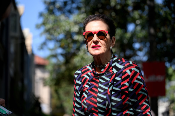 Clover Moore on election day last month. 