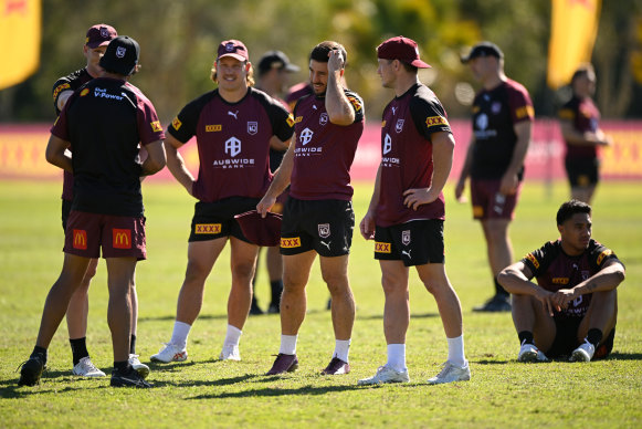 Ben Hunt at Maroons training on Monday