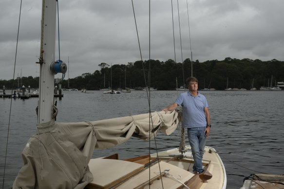 Sean Langman at his Noakes boatyard.