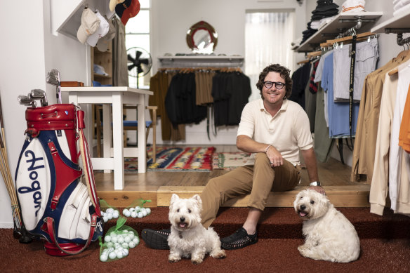 Matt Burns decided to sell green products in his shop after realising a lot of golf clothing was made from cheap and unsustainable fabric.