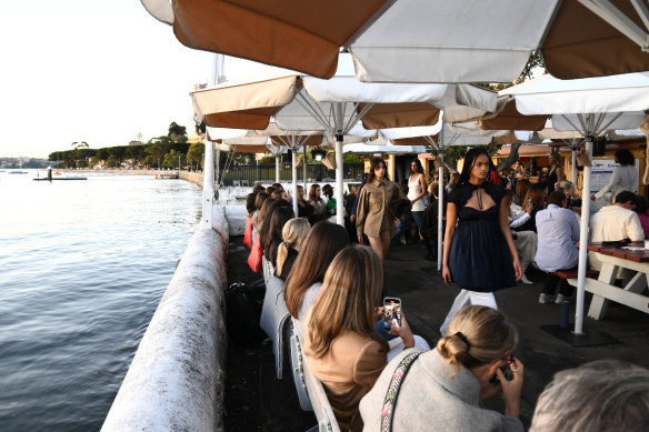 The harbourside setting for the Maggie Marilyn show.