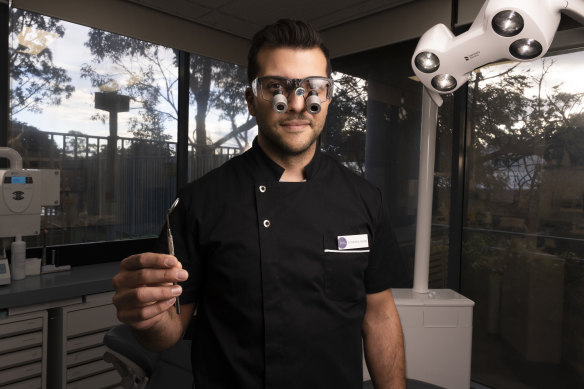 Dentist Dominic Aouad at the Dentists at Pymble practice.