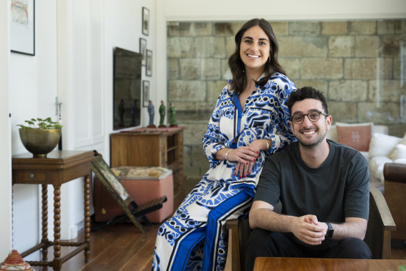 Zara Seidler and Sam Koslowski: “Being founders and friends means that Zara is the first person I talk to when I wake up and the last person I talk to before bed,” Sam says.