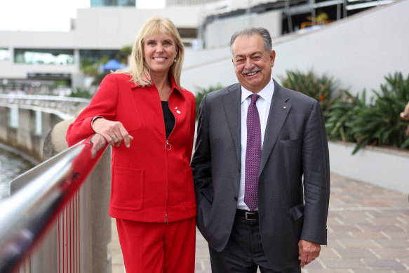 Brisbane 2032 chief executive Cindy Hook and president Andrew Liveris have moved their offices into Brisbane’s Riverside Centre.