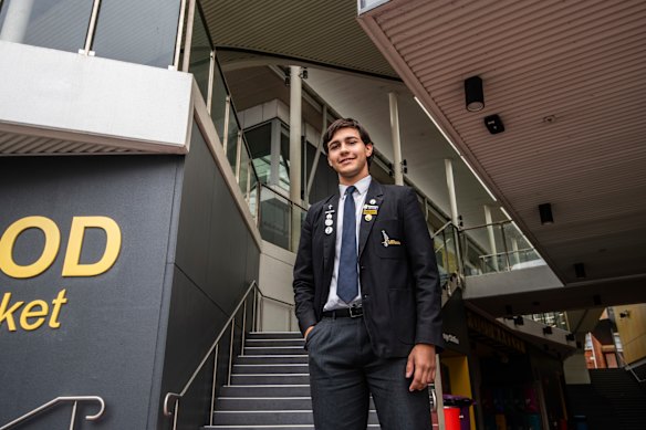 James Schofield, 18, is keen to study nutrition science after his HSC.