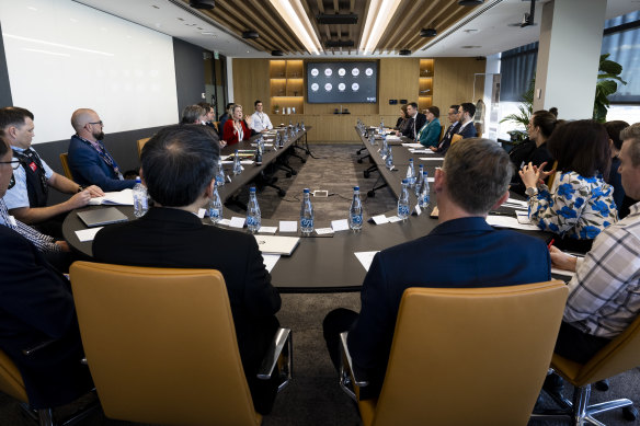 Regulators, corporate leaders and police officers gathered at Sydney Airport for cyber exercises.