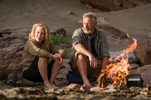 “He was actually thinking all the time about stepping off the path and going down the cliff,” says Jason Isaacs of the man he plays in The Salt Path.
