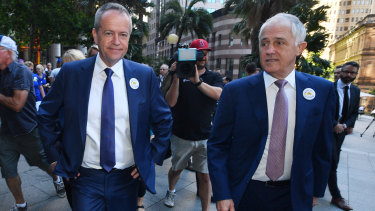 Opposition Leader Bill Shorten and Prime Minister Malcolm Turnbull.
