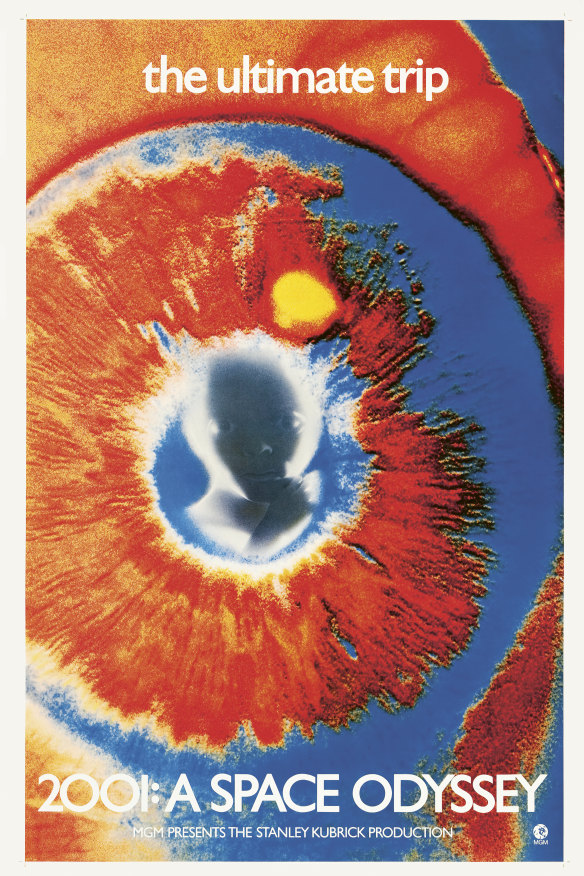 The psychedelic design that gave new box office life to 2001: A Space Odyssey in 1968. 