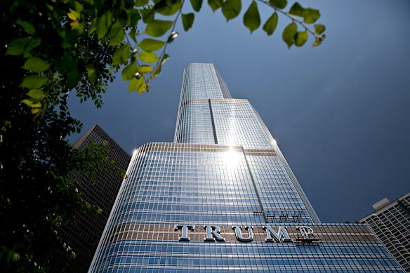 A Chicago skyscraper was the focus of a court battle between Trump and Deutsche Bank that equated the 2008 financial crisis with an act of God.