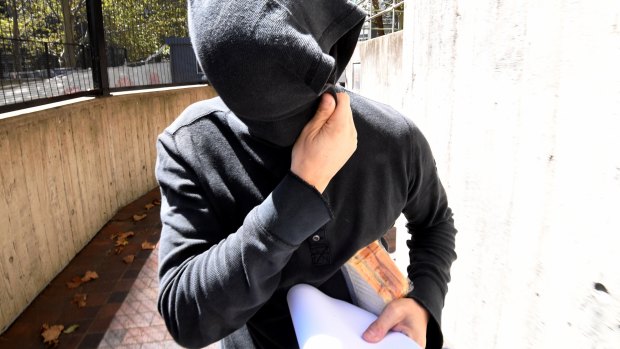 Brody Jack Clarke leaves a Sydney court, charged with eight counts of dishonestly obtaining financial advantage by deception. 