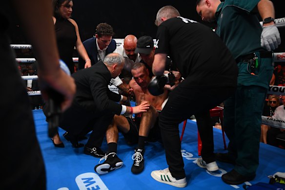 An Australian world champion wasn’t happy with his night. A brutal punch changed that