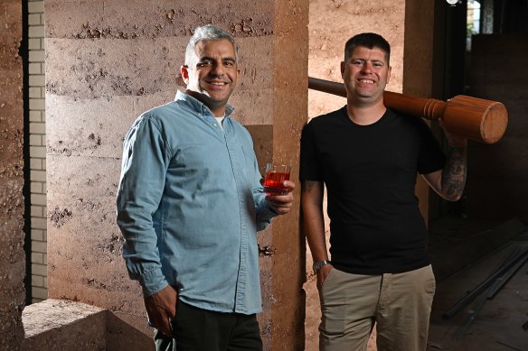 Gerard’s Bistro owner Johnny Moubarak and executive chef Jimmy Richardson.