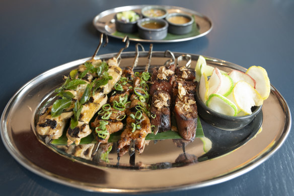 Island Radio’s satay skewer share plate.