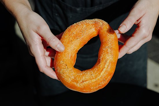 Chicken salt and thyme doughnut.