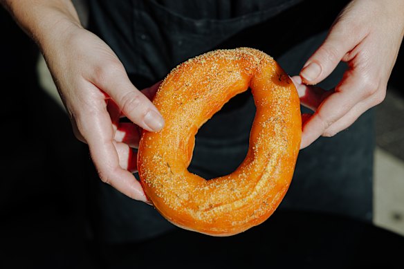 Chicken salt and thyme doughnut.